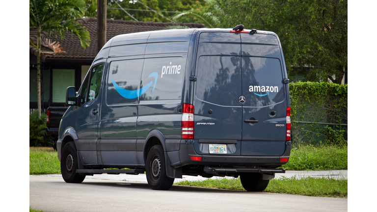 Amazon prime delivery van