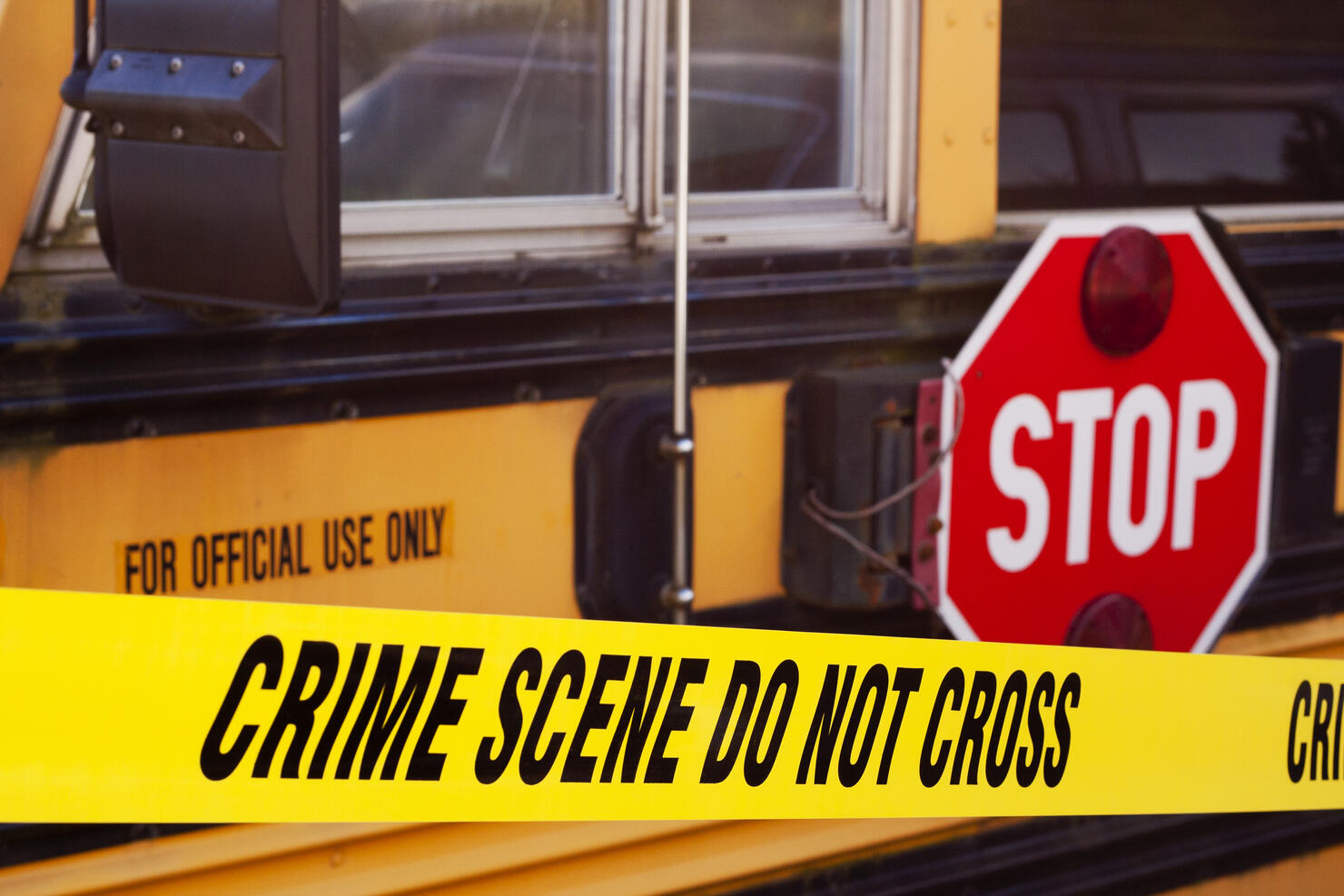 School Bus Crime Scene