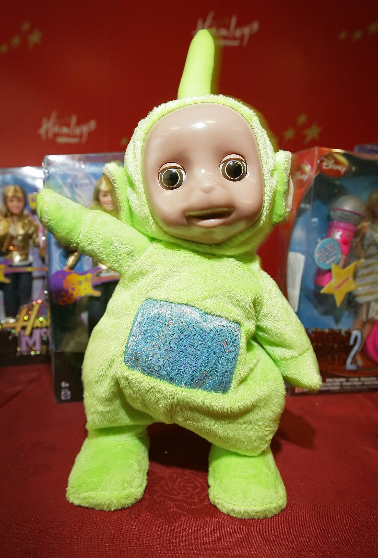 A dancing Teletubby doll is displayed at