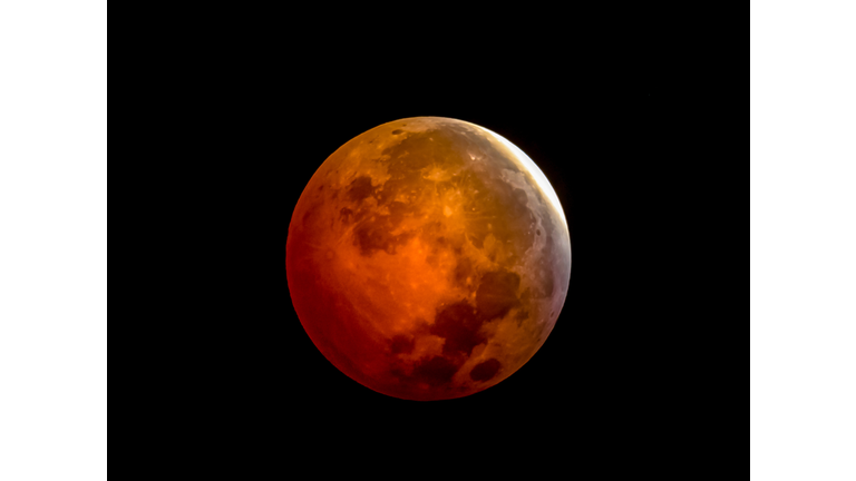 Low angle view of moon against sky at night,Puerto Rico