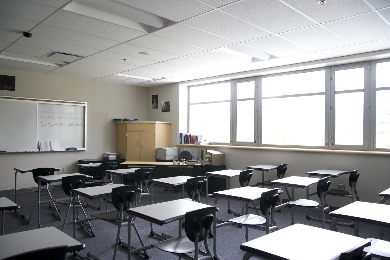 High school classroom