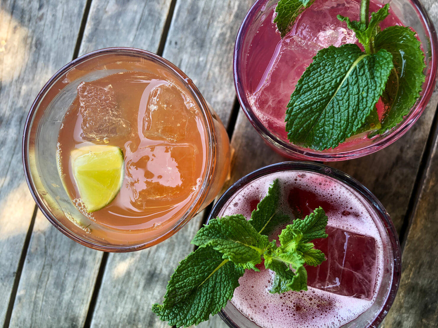 Homemade Lemonade on a wooden Table