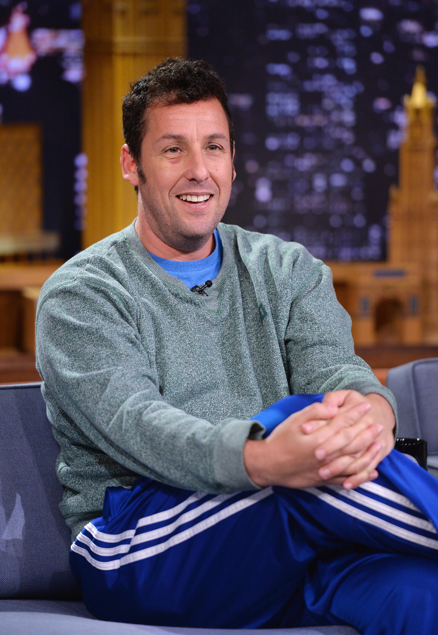 Drew Barrymore & Adam Sandler Visit "The Tonight Show Starring Jimmy Fallon"