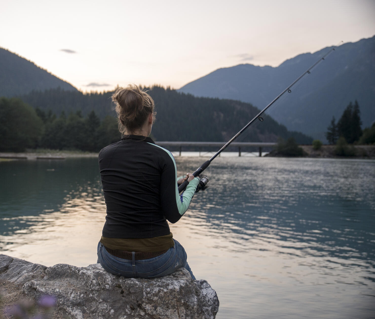 Woman Fishing