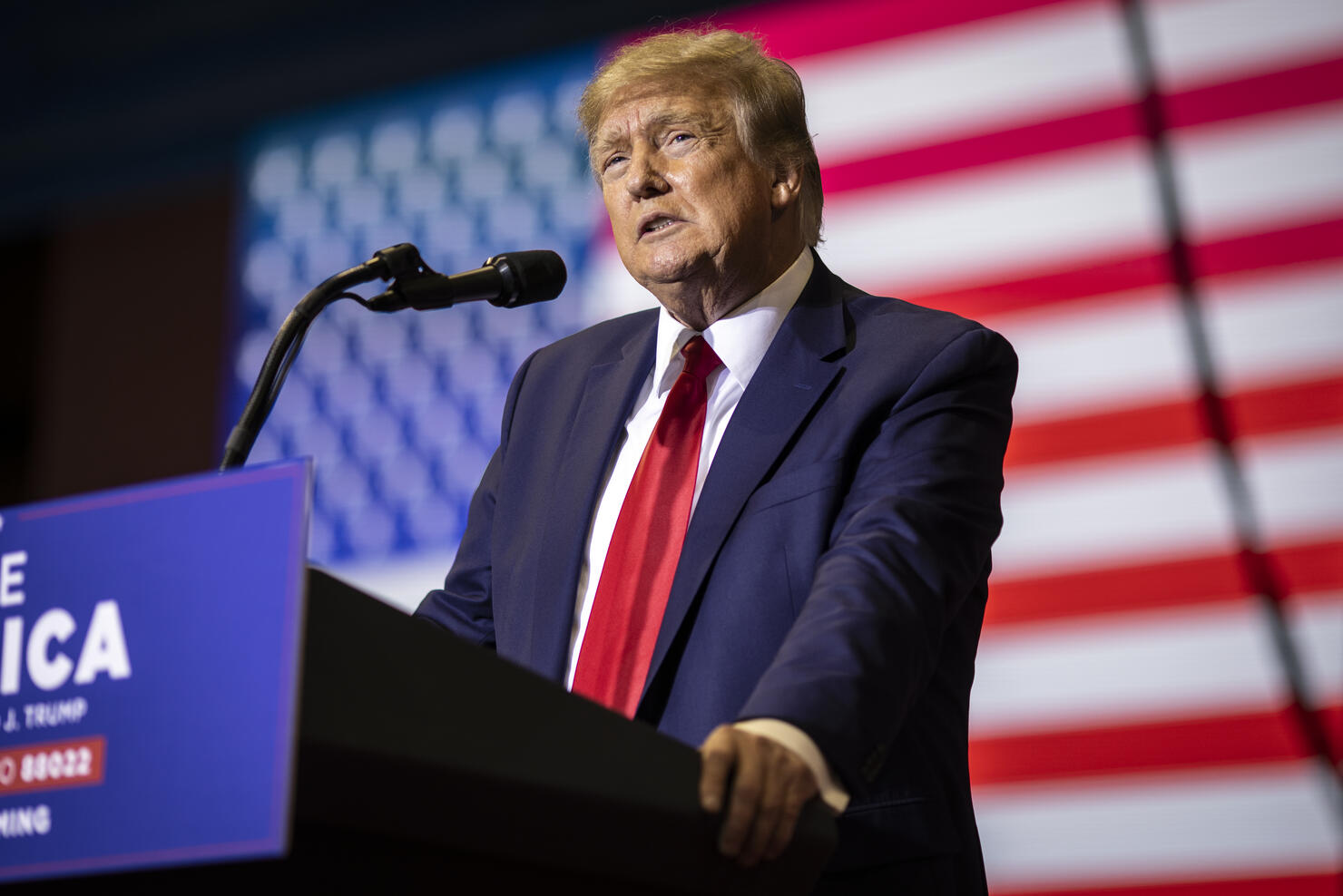 Former President Trump Rallies Supporters In Wyoming