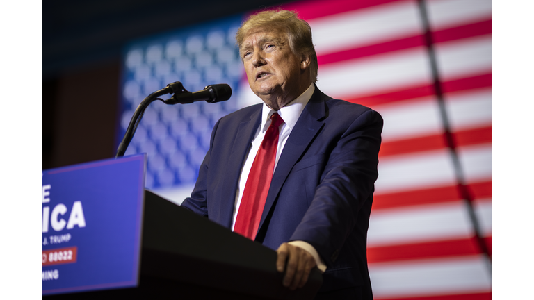 Former President Trump Rallies Supporters In Wyoming