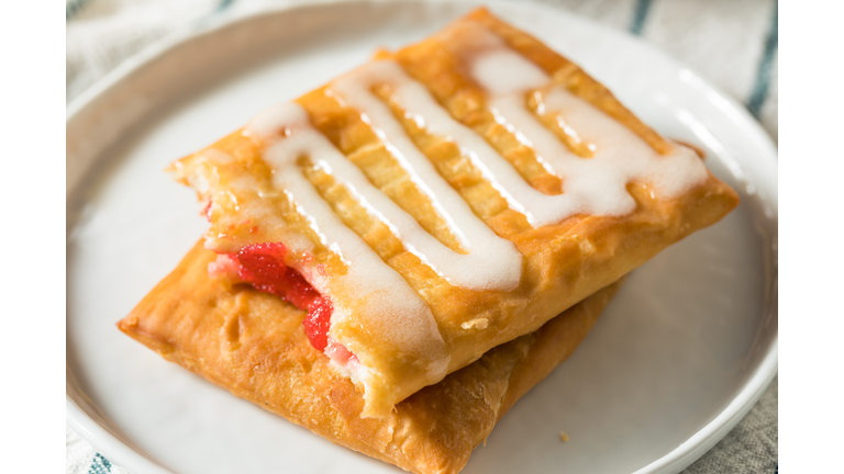 Sweet Breakfast Strawberry Toaster Pastry