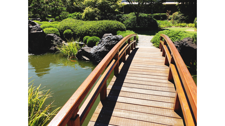 A Wooden Bridge Over Water