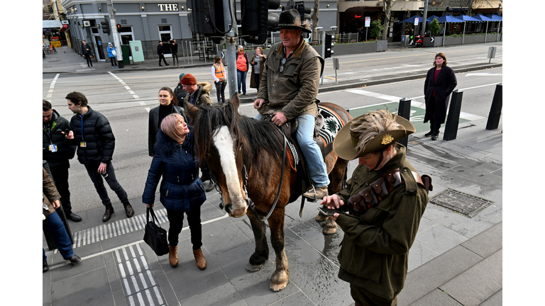 AUSTRALIA-ANIMAL-HORSE-PROTEST