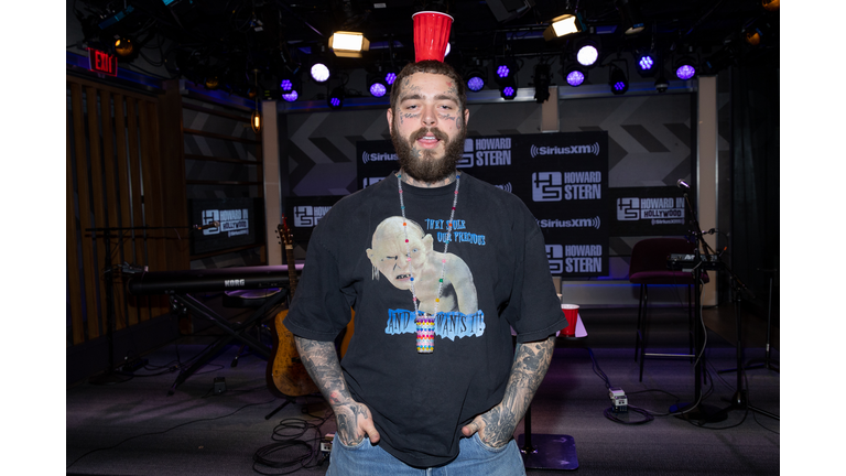 Post Malone Visits SiriusXM's "The Howard Stern Show"