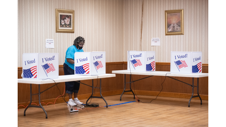 Across The U.S. Voters Flock To The Polls On Election Day