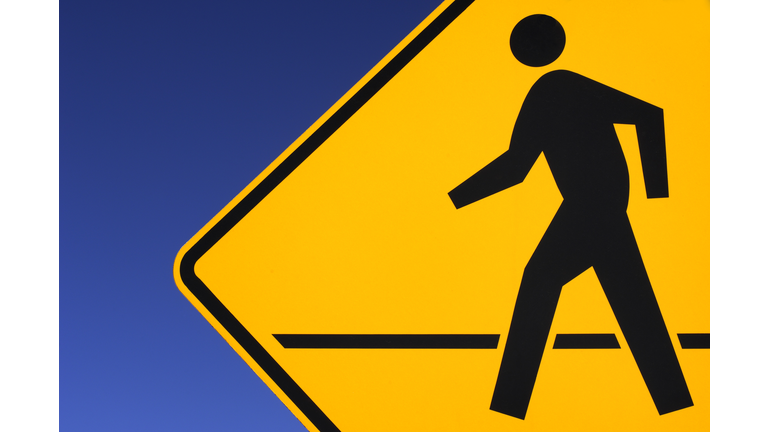 Pedestrian crossing sign