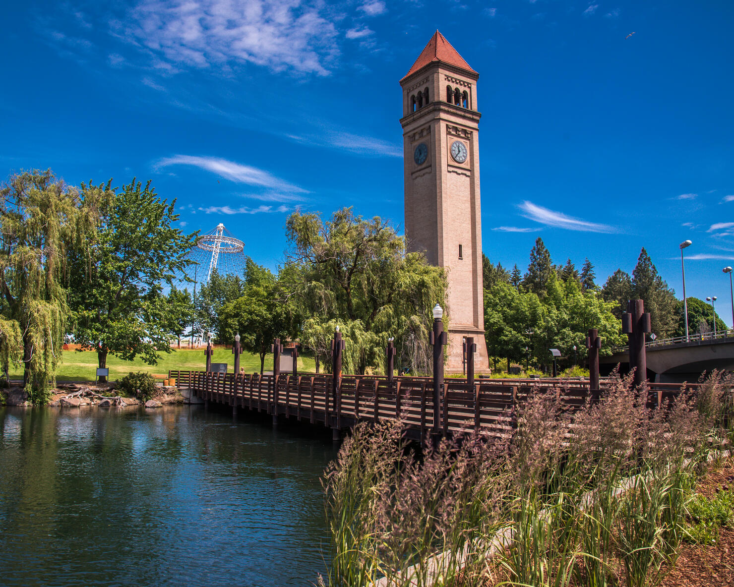 Downtown Riverfront of Spokane Washington