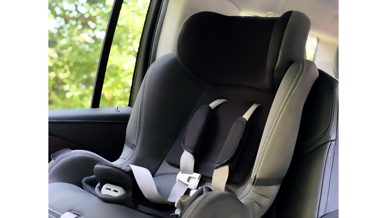 empty child car safety restraint seat