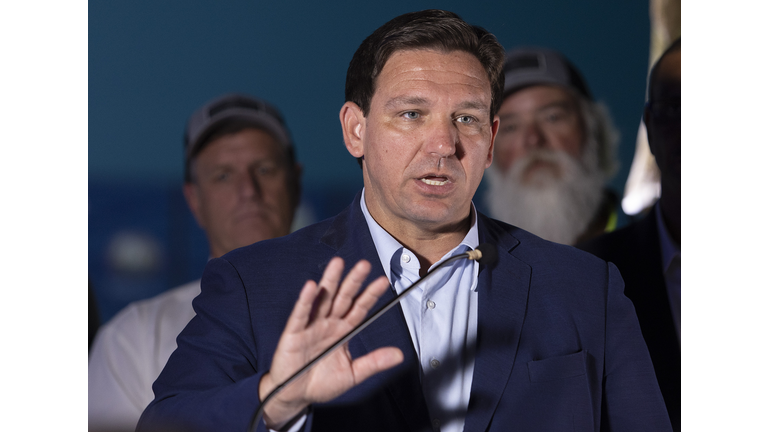 Florida Gov. DeSantis Holds Press Conference In West Palm Beach