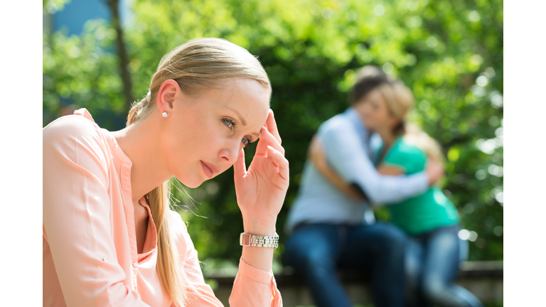 Close-up Of Depressed Young Woman