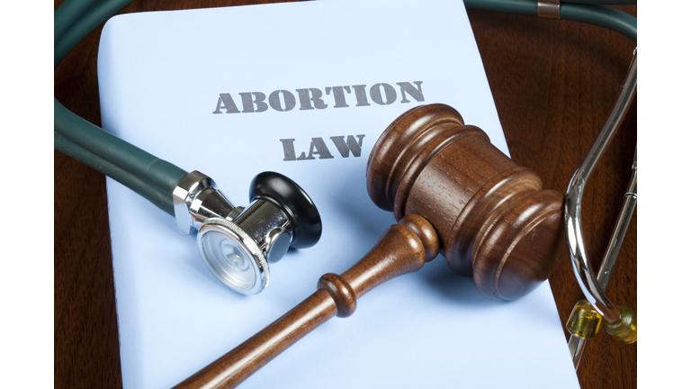 Abortion law and judge's gavel