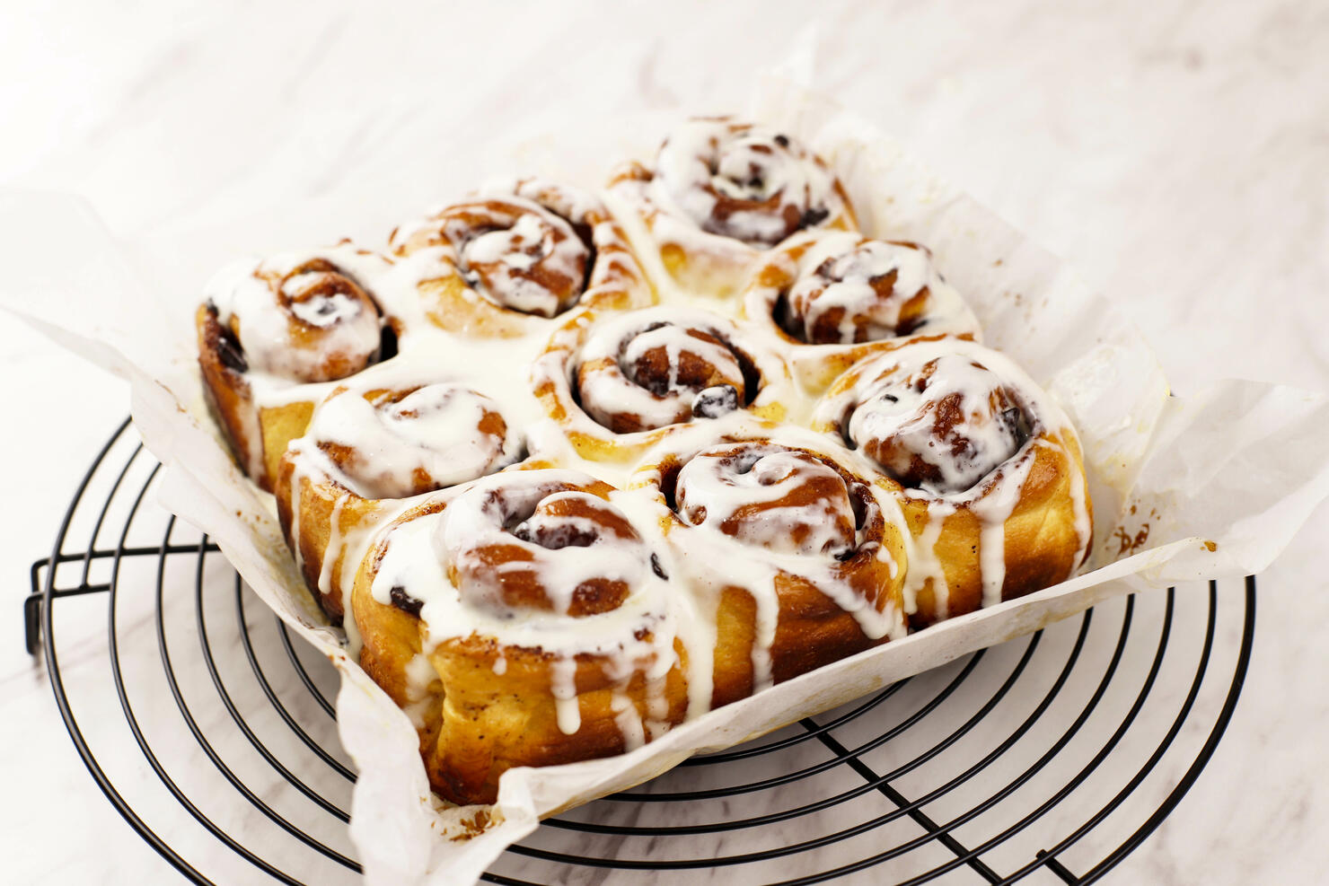 Fresh homemade Cinnamon rolls or Cinnamon buns