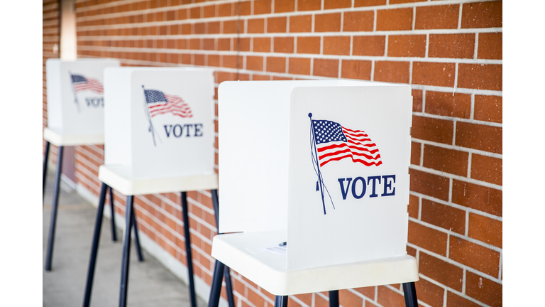 Voting Booths with no people
