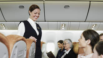 Woman Sleeping in Overhead Bin on a Plane!??
