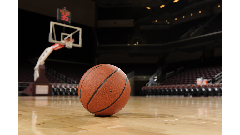 Ball and Basketball Court