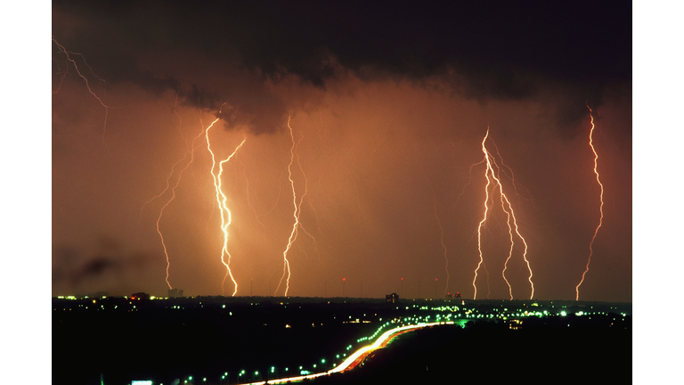 Lightning Storm Over Minneapolis