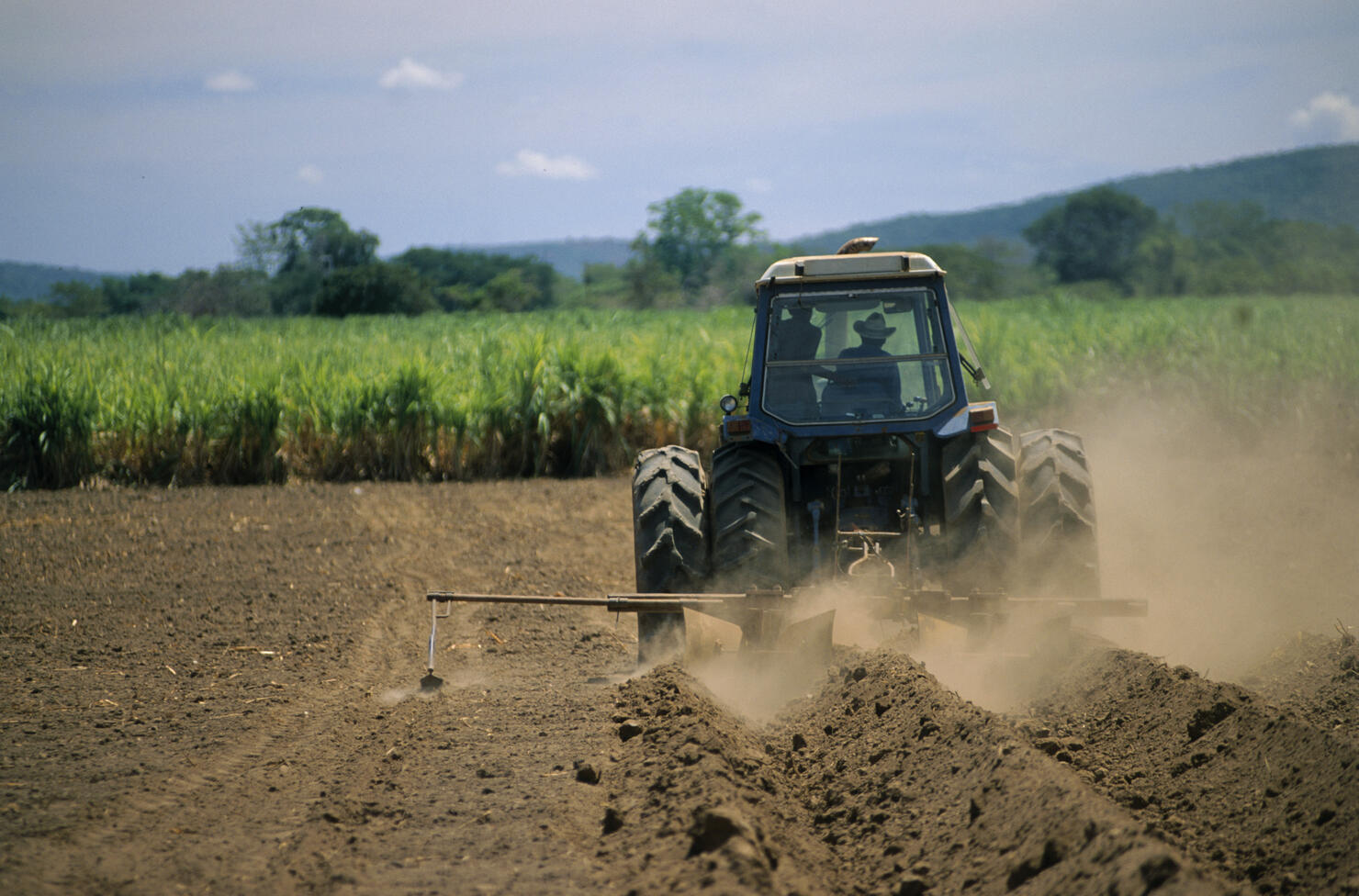 Tractor Plowing Soil