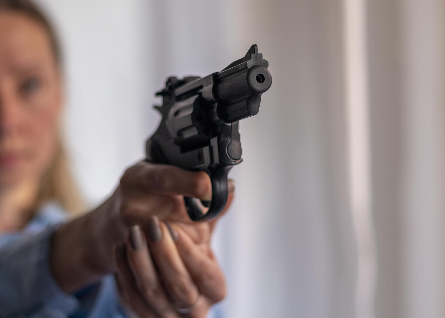 Black revolver