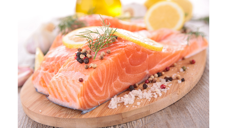 raw salmon