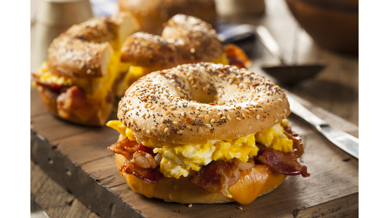 Hearty Breakfast Sandwich on a Bagel