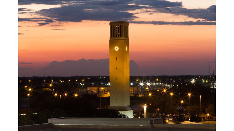 Albritton Bell Tower in Twilight