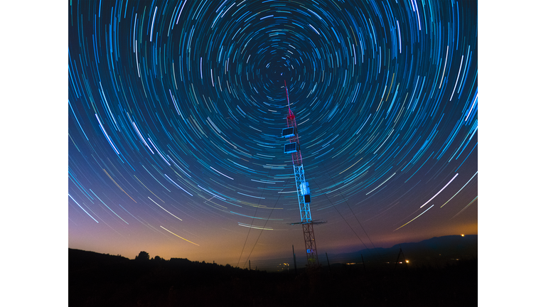 Satellite Communications Under A Starry Sky