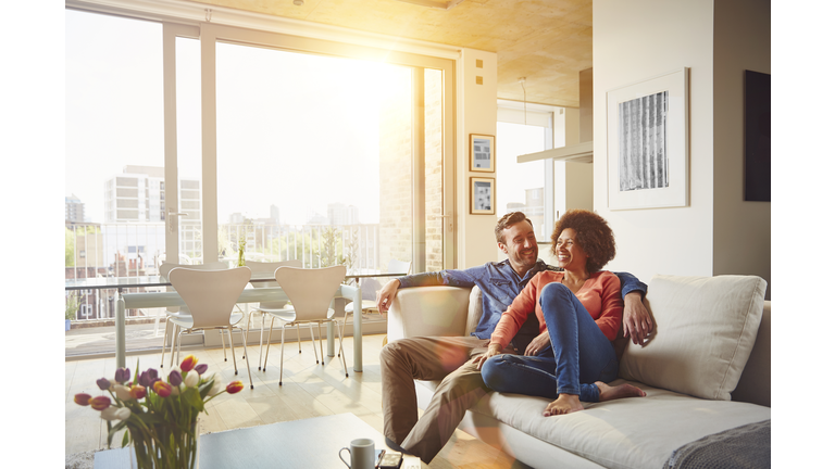 40's Couple In Apartment