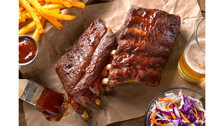Barbecued Baby Back Ribs