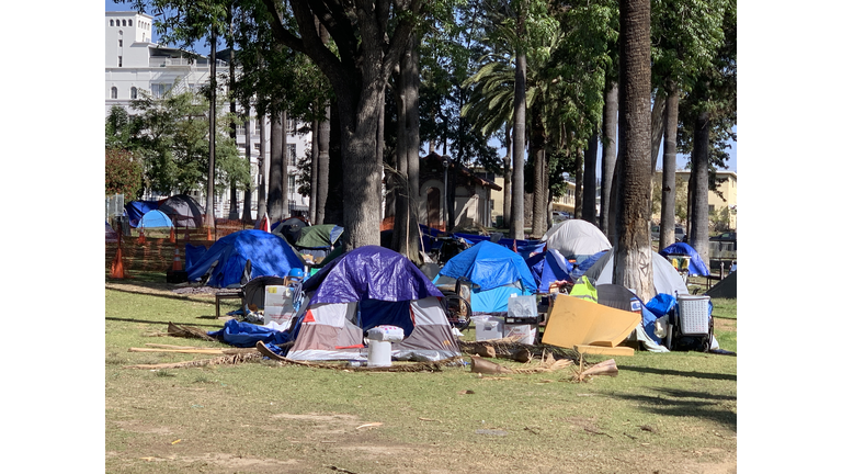 Homeless encampment