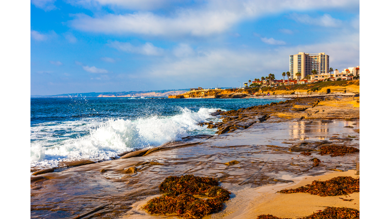 La Jolla coastline in Southern California,San Diego