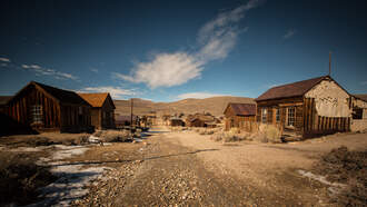 Flooded California Ghost Town Rises From Dry Lake Amid Drought  