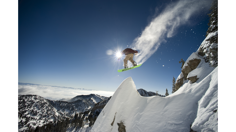 Snowboarding in Utah