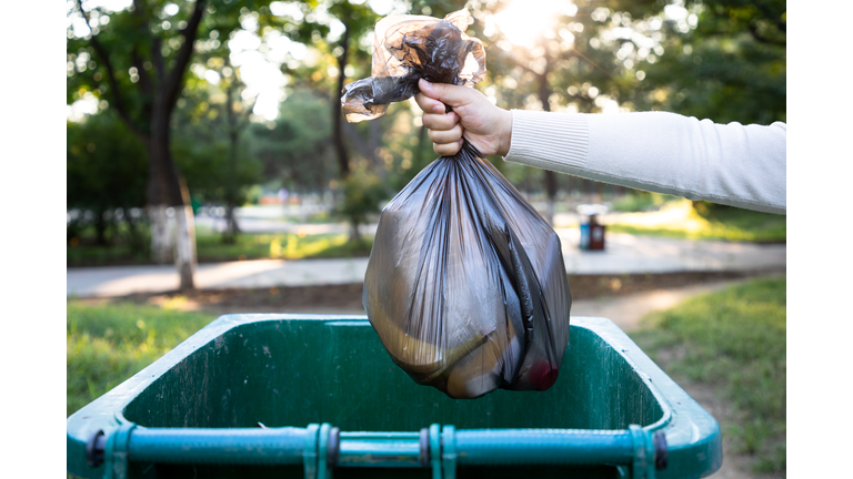 designer trash bag