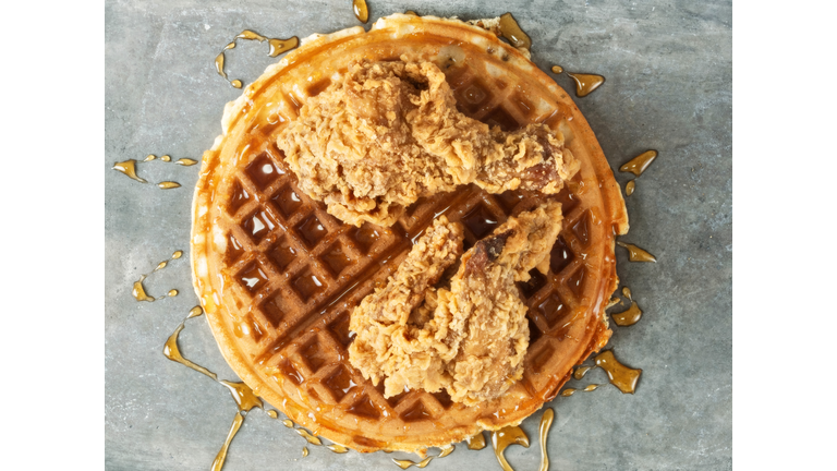 rustic southern american comfort food chicken waffle