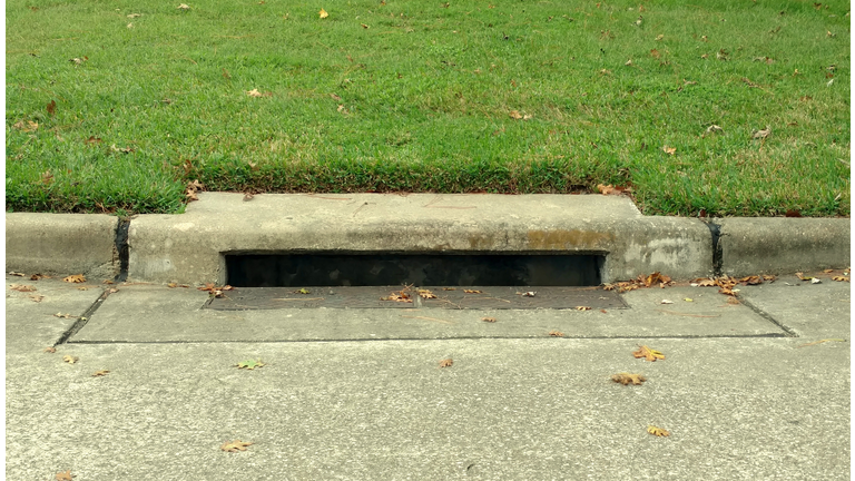 Storm Runoff Drain Entrance