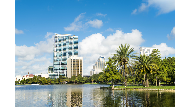 Lake Eola view in Orlando Florida