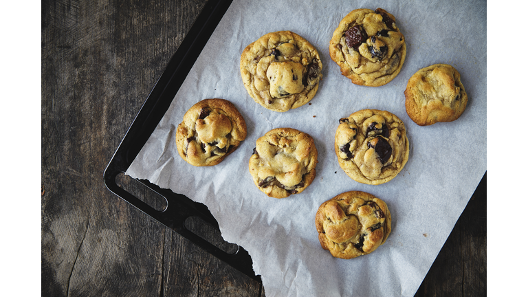 Freshly Baked Chocolate Chip Cookies