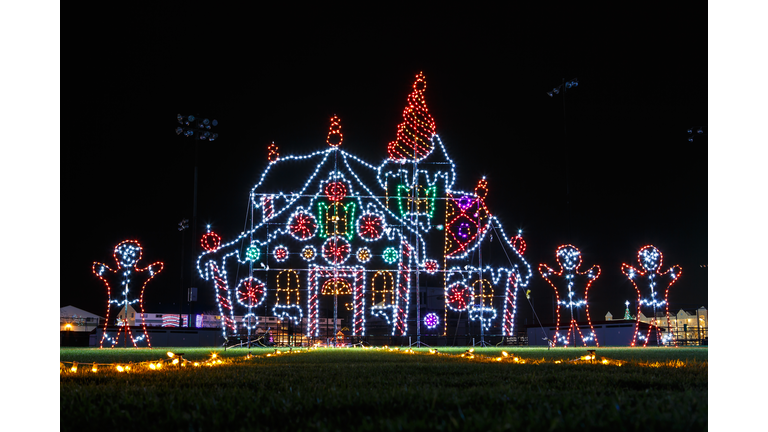 Christmas light display