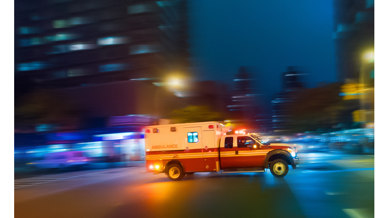 Ambulance speeding in New York