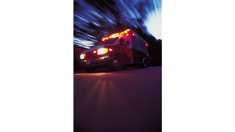 Ambulance rushing in an emergency
