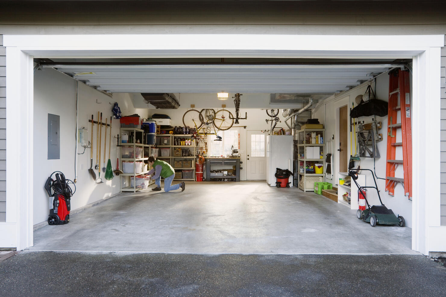 Man in Garage