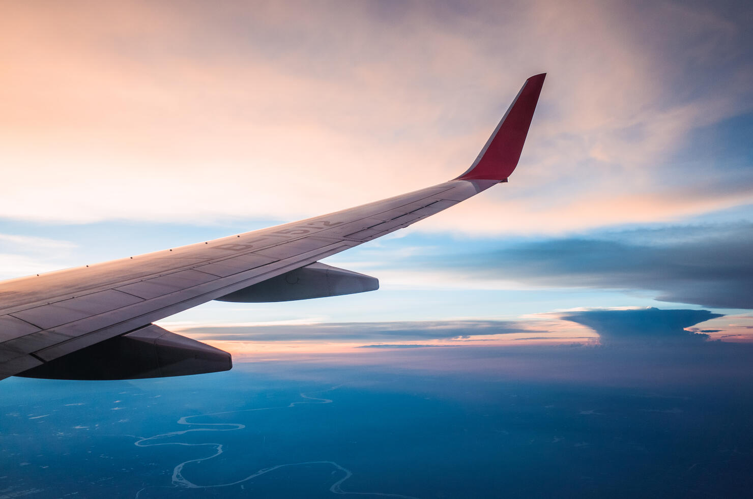 Looking Out the Window of a Plane, Cloudscape