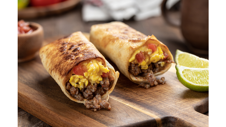 Sausage and Egg Breakfast Burrito