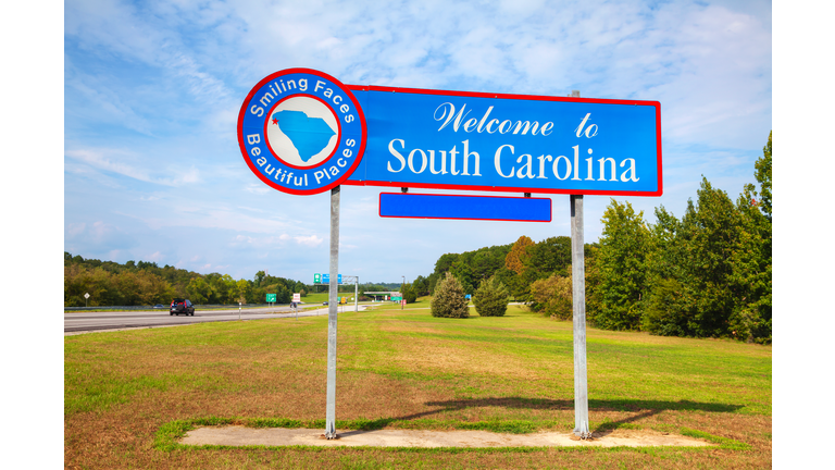 Welcome to South Carolina sign